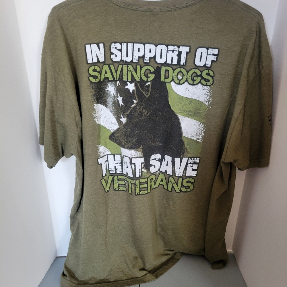 Save a dog that save veterans t shirt men's 3x by TVP